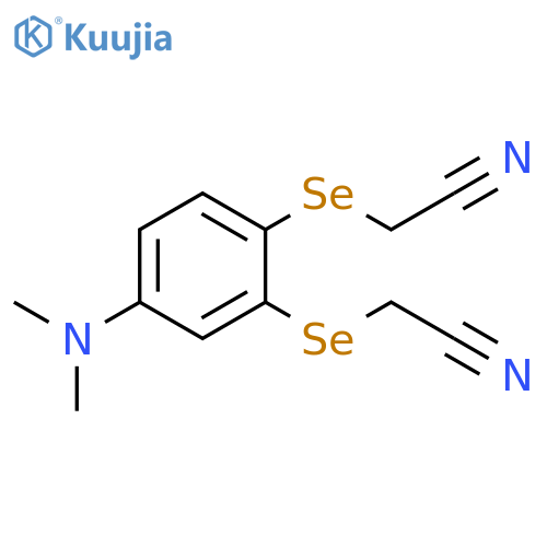 Acetonitrile, 2,2'-[[4-(dimethylamino)-1,2-phenylene]bis(seleno)]bis- structure