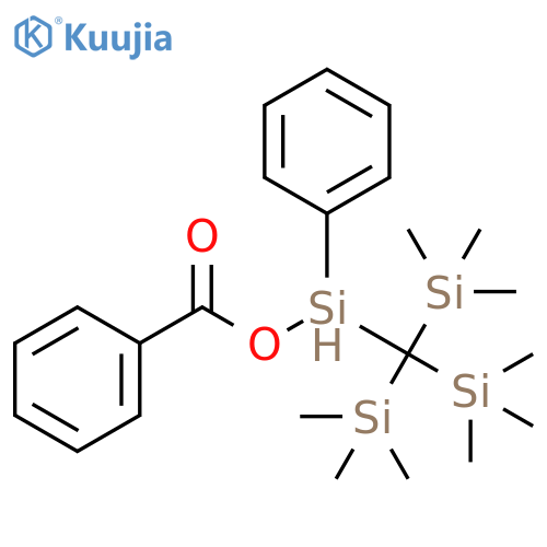 Silanol, phenyl[tris(trimethylsilyl)methyl]-, benzoate structure