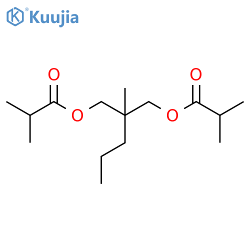 Propanoic acid, 2-methyl-, 2-methyl-2-propyl-1,3-propanediyl ester structure
