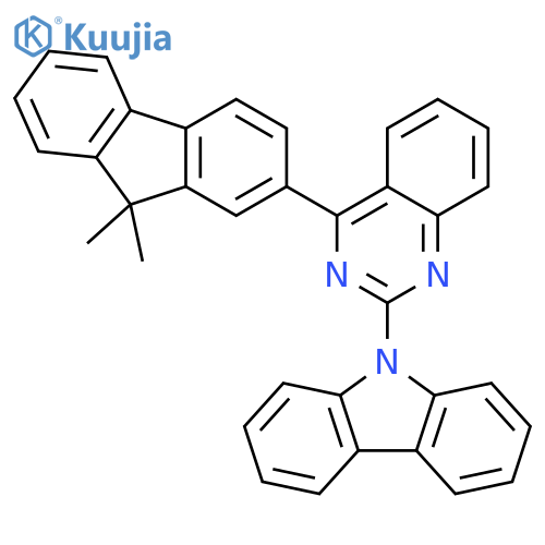 9H-Carbazole, 9-[4-(9,9-dimethyl-9H-fluoren-2-yl)-2-quinazolinyl]- structure