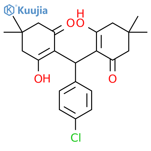2-Cyclohexen-1-one,2,2'-[(4-chlorophenyl)methylene]bis[3-hydroxy-5,5-dimethyl- structure