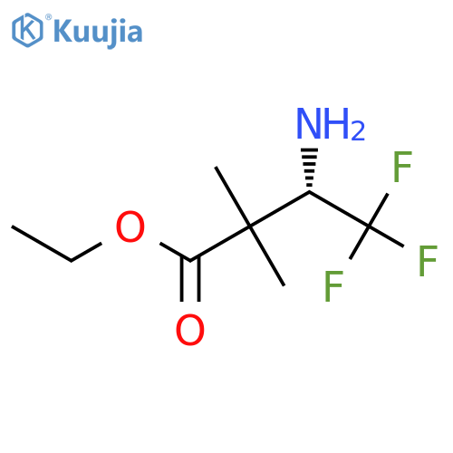 ethyl (3S)-3-amino-4,4,4-trifluoro-2,2-dimethylbutanoate structure