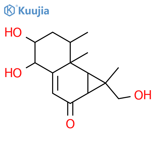 1,2,12-Trihydroxy-9-aristolen-8-one; (1β,2β,11S)-form structure