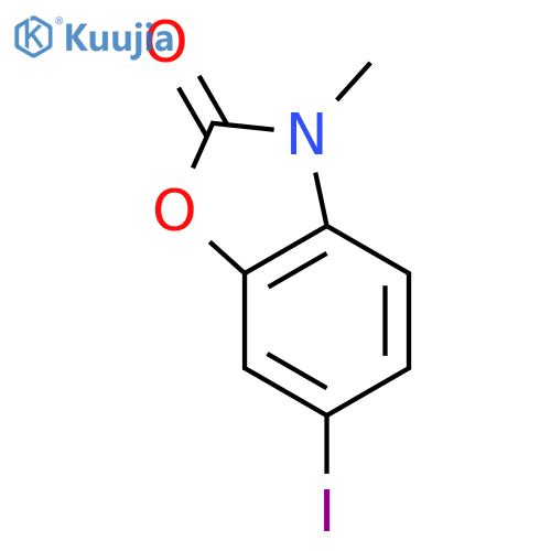 6-Iodo-3-methyl-2,3-dihydro-1,3-benzoxazol-2-one structure