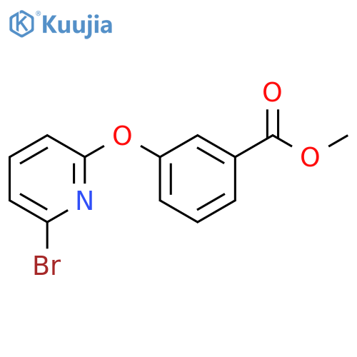 Benzoic acid, 3-[(6-bromo-2-pyridinyl)oxy]-, methyl ester structure