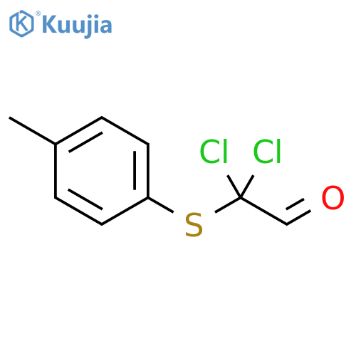 Acetaldehyde, dichloro[(4-methylphenyl)thio]- structure