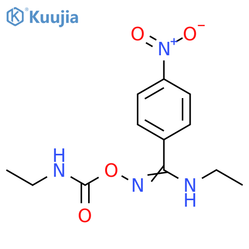 Benzenecarboximidamide, N-ethyl-N'-[[(ethylamino)carbonyl]oxy]-4-nitro- (9CI) structure