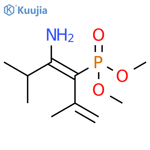 Phosphonic acid, [2-amino-3-methyl-1-(1-methylethenyl)-1-butenyl]-, dimethyl ester, (Z)- (9CI) structure