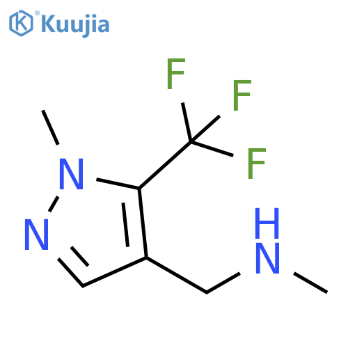 methyl({1-methyl-5-(trifluoromethyl)-1H-pyrazol-4-ylmethyl})amine structure