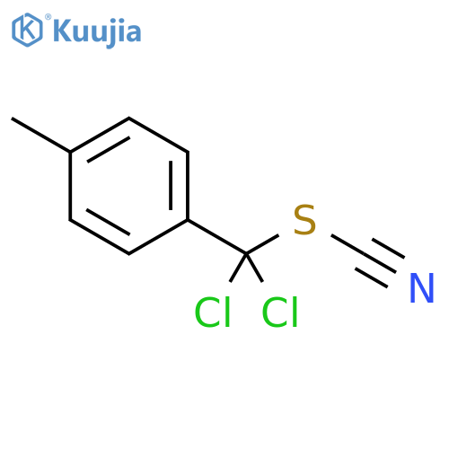 Thiocyanic acid, dichloro(4-methylphenyl)methyl ester structure