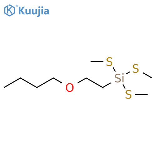 Silane, (2-butoxyethyl)tris(methylthio)- structure