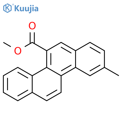 5-Chrysenecarboxylic acid, 9-methyl-, methyl ester structure
