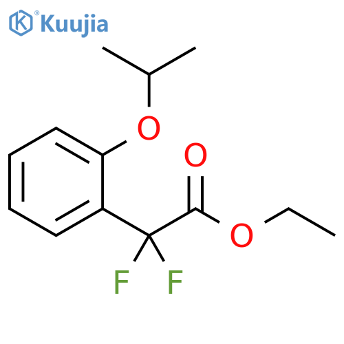ethyl 2,2-difluoro-2-2-(propan-2-yloxy)phenylacetate structure