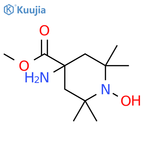 1-Piperidinyloxy, 4-aMino-4-(Methoxycarbonyl)-2,2,6,6-tetraMethyl- structure