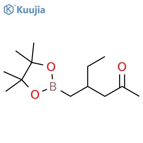 2-Hexanone, 4-[(4,4,5,5-tetramethyl-1,3,2-dioxaborolan-2-yl)methyl]- structure
