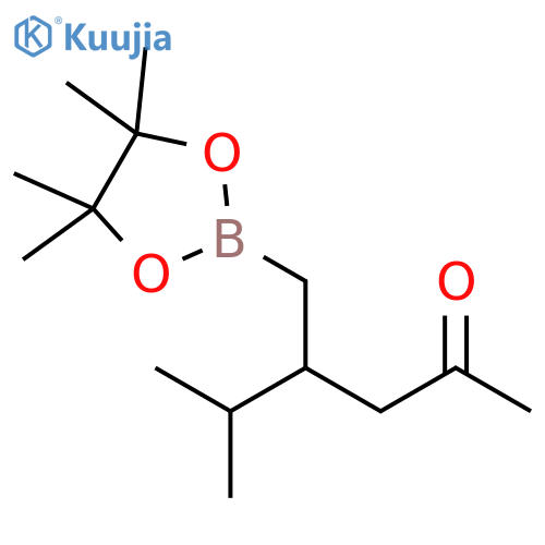 2-Hexanone,5-methyl-4-[(4,4,5,5-tetramethyl-1,3,2-dioxaborolan-2-yl)methyl]- structure