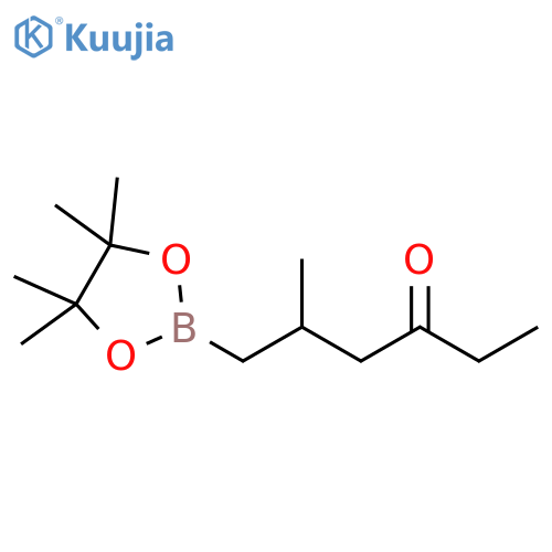 3-Hexanone, 5-methyl-6-(4,4,5,5-tetramethyl-1,3,2-dioxaborolan-2-yl)- structure