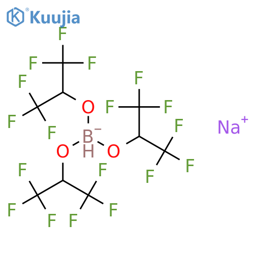 Sodium Tris(1,1,1,3,3,3-hexafluoroisopropoxy)borohydride structure
