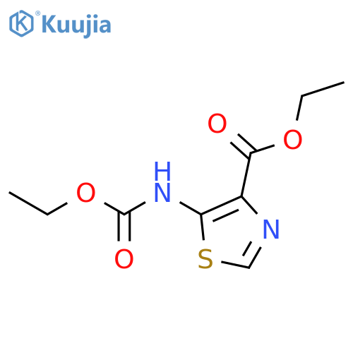 ethyl 5-((ethoxycarbonyl)amino)thiazole-4-carboxylate structure