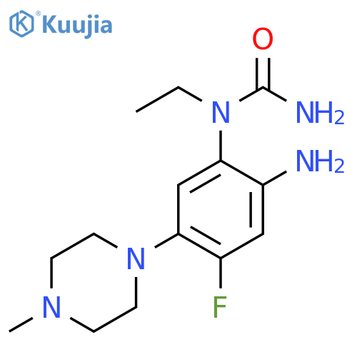 Urea, N-[2-amino-4-fluoro-5-(4-methyl-1-piperazinyl)phenyl]-N-ethyl- structure