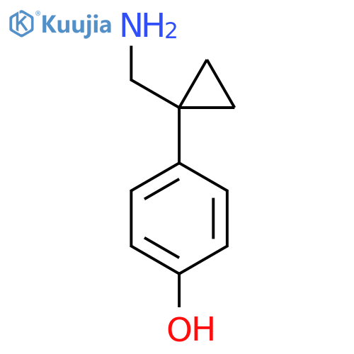 4-1-(aminomethyl)cyclopropylphenol structure