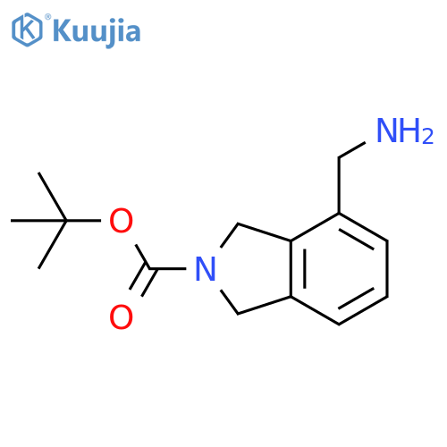 tert-butyl 4-(aminomethyl)-2,3-dihydro-1H-isoindole-2-carboxylate structure