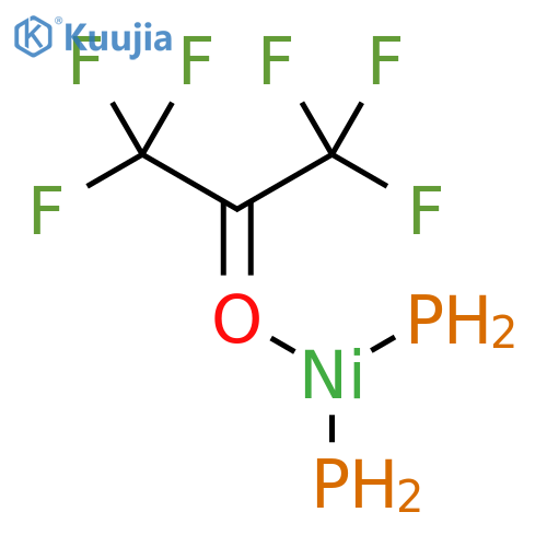 Nickel, (1,1,1,3,3,3-hexafluoro-2-propanone)bis(phosphine)- structure