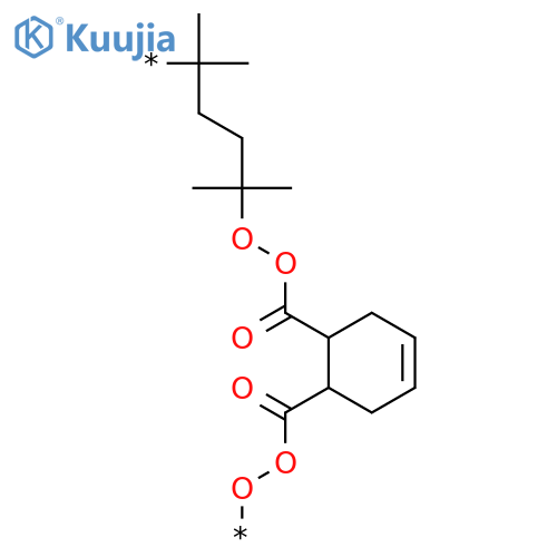 Poly[dioxycarbonyl-4-cyclohexene-1,2-diylcarbonyldioxy(1,1,4,4-tetramethyl-1,4-butanediyl)] structure