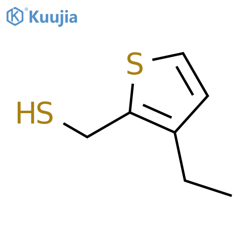 (3-ethylthiophen-2-yl)methanethiol structure
