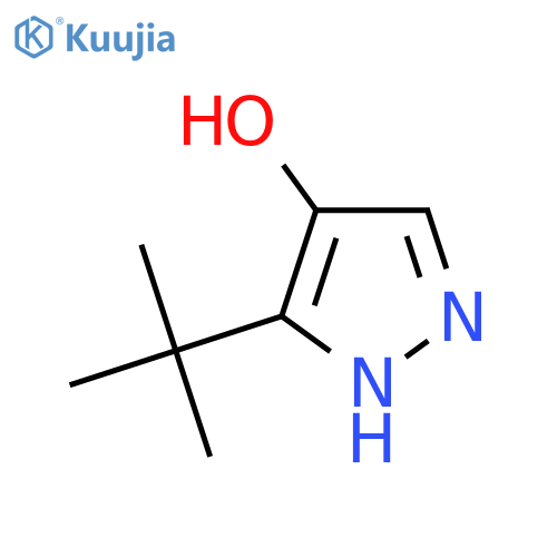 3-tert-butyl-1H-pyrazol-4-ol structure