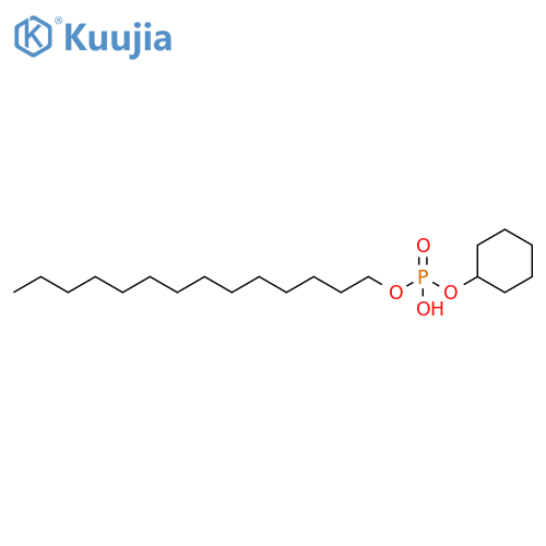 Phosphoric acid, monocyclohexyl monotetradecyl ester structure