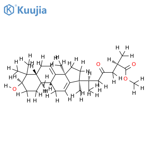 (3R,25R)-methyl-3-hydroxy-17,13-friedo-lanosta-23-oxo-7,12-dien-26-oate structure