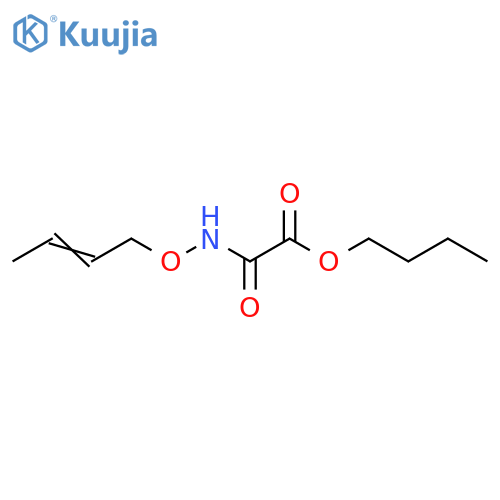 Acetic acid, [(2-butenyloxy)amino]oxo-, butyl ester structure