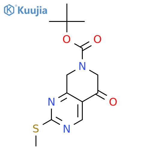 tert-Butyl 2-(methylsulfanyl)-5-oxo-5H,6H,7H,8H-pyrido[3,4-d]pyrimidine-7-carboxylate structure