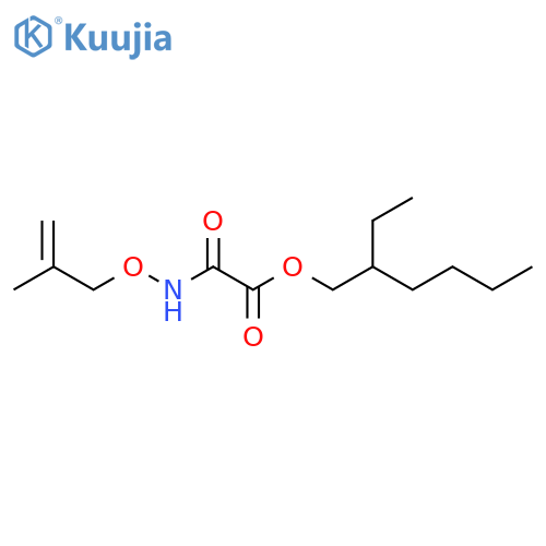 Acetic acid, [[(2-methyl-2-propenyl)oxy]amino]oxo-, 2-ethylhexyl ester structure