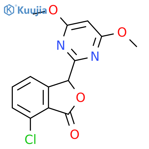1(3H)-Isobenzofuranone, 7-chloro-3-(4,6-dimethoxy-2-pyrimidinyl)- structure
