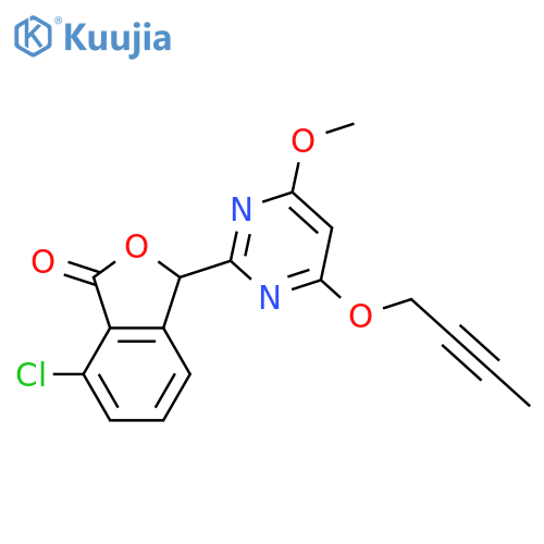 1(3H)-Isobenzofuranone,3-[4-(2-butynyloxy)-6-methoxy-2-pyrimidinyl]-7-chloro- structure