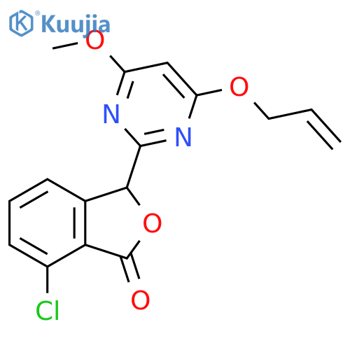 1(3H)-Isobenzofuranone,7-chloro-3-[4-methoxy-6-(2-propenyloxy)-2-pyrimidinyl]- structure