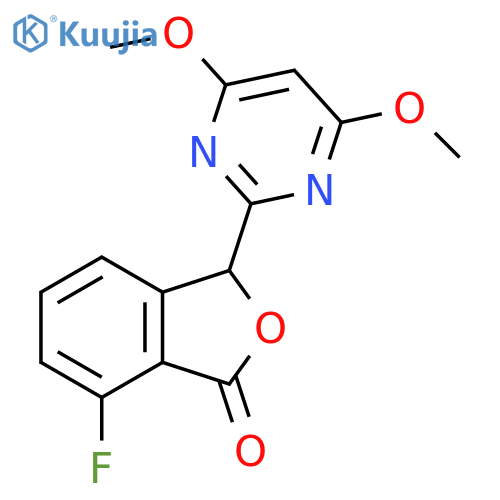 1(3H)-Isobenzofuranone, 3-(4,6-dimethoxy-2-pyrimidinyl)-7-fluoro- structure