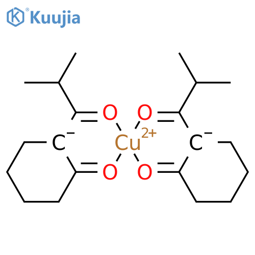 Bis(2-butyrylcyclohexanonato)copper(II) structure