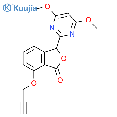 1(3H)-Isobenzofuranone,3-(4,6-dimethoxy-2-pyrimidinyl)-7-(2-propynyloxy)- structure