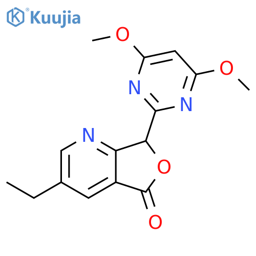 Furo[3,4-b]pyridin-5(7H)-one, 7-(4,6-dimethoxy-2-pyrimidinyl)-3-ethyl- structure