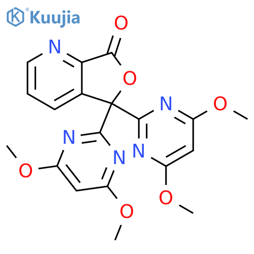 Furo[3,4-b]pyridin-7(5H)-one, 5,5-bis(4,6-dimethoxy-2-pyrimidinyl)- structure