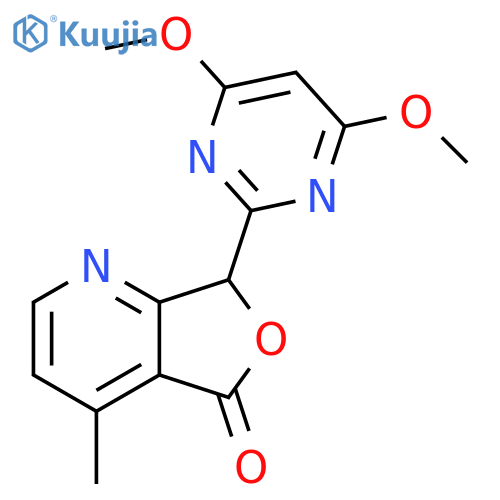 Furo[3,4-b]pyridin-5(7H)-one, 7-(4,6-dimethoxy-2-pyrimidinyl)-4-methyl- structure