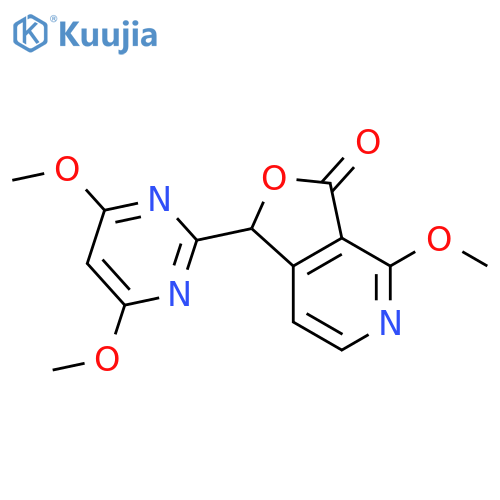 Furo[3,4-c]pyridin-3(1H)-one,1-(4,6-dimethoxy-2-pyrimidinyl)-4-methoxy- structure