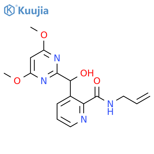 2-Pyridinecarboxamide,3-[(4,6-dimethoxy-2-pyrimidinyl)hydroxymethyl]-N-2-propenyl- structure