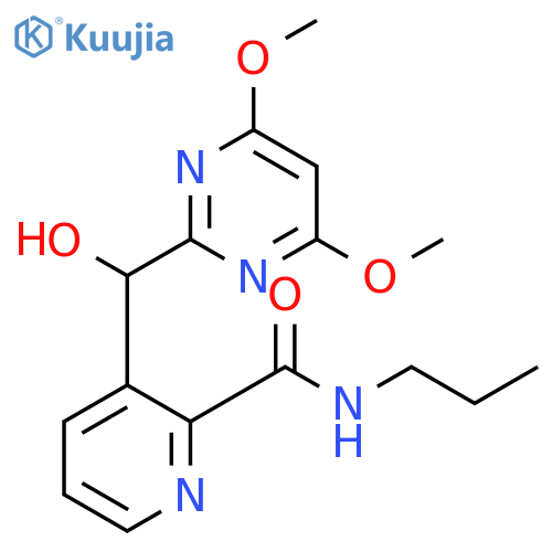 2-Pyridinecarboxamide,3-[(4,6-dimethoxy-2-pyrimidinyl)hydroxymethyl]-N-propyl- structure