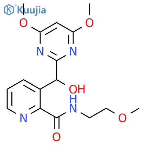 2-Pyridinecarboxamide,3-[(4,6-dimethoxy-2-pyrimidinyl)hydroxymethyl]-N-(2-methoxyethyl)- structure