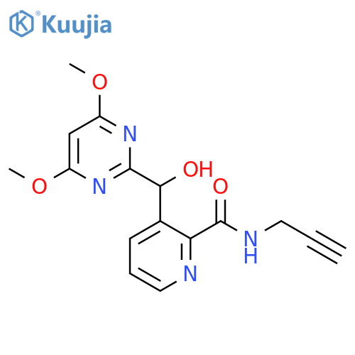 2-Pyridinecarboxamide,3-[(4,6-dimethoxy-2-pyrimidinyl)hydroxymethyl]-N-2-propynyl- structure
