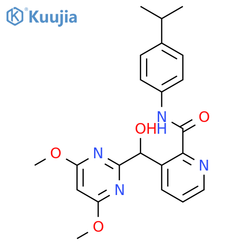 2-Pyridinecarboxamide,3-[(4,6-dimethoxy-2-pyrimidinyl)hydroxymethyl]-N-[4-(1-methylethyl)phenyl]- structure